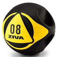 Мяч медицинский с рукоятками Ziva, 9 кг | sportres.ru