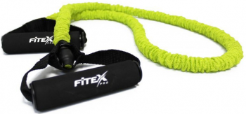 Эспандер трубчатый в рукаве Fitex Pro, средний | sportres.ru