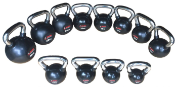 Стальная обрезиненная гиря со стальной рукояткой Smith, 20 кг | sportres.ru