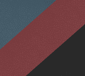 Варианты цвета обивки: obsidian black (основной), clay red, slate blue