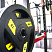 Олимпийский обрезиненный диск Aerofit 1,25 кг, черно-желтый | sportres.ru