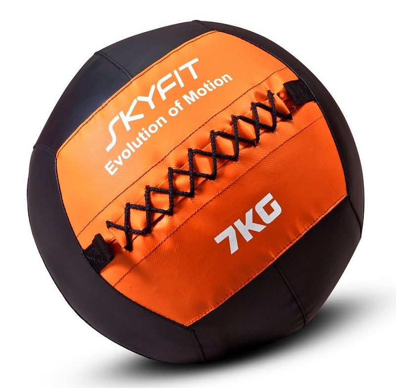 Тренировочный мяч мягкий Wall Ball SkyFit, 7 кг | sportres.ru фото 1