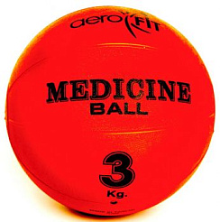 Медицинский мяч Aerofit 3 кг, красный | sportres.ru