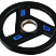 Олимпийский обрезиненный диск Aerofit 2,5 кг, черно-синий | sportres.ru