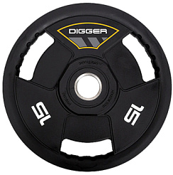 Диск олимпийский 15 кг. Hasttings Digger HD51C3A-15 | sportres.ru
