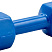 Гантель в виниловой оболочке Profi-Fit 5 кг, форма шестигранник, синий | sportres.ru