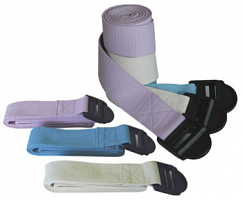 Ремень для йоги Fitex Pro 183 х 3,8 см, синий | sportres.ru