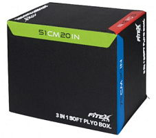 Универсальная тумба для запрыгивания мягкая Fitex Pro FTX-6510 | sportres.ru