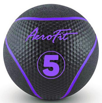 Медбол Aerofit5 кг, черный/фиолетовый | sportres.ru