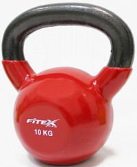 Гиря в виниловой оболочке Fitex Pro, 10 кг | sportres.ru