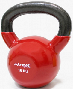 Гиря в виниловой оболочке Fitex Pro, 10 кг | sportres.ru