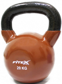 Гиря в виниловой оболочке Fitex Pro, 20 кг | sportres.ru