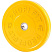 Диск для штанги каучуковый, желтый, D-51, 15 кг. Profi-Fit  | sportres.ru