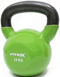 Гиря в виниловой оболочке Fitex Pro, 12 кг | sportres.ru