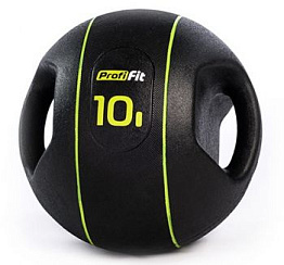 Медицинбол Profi-Fit, с хватами 10 кг | sportres.ru