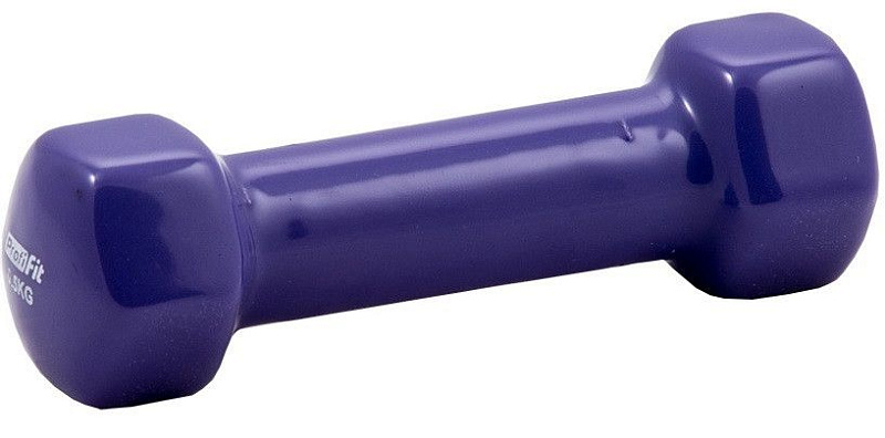 Гантель в виниловой оболочке Profi-Fit 0,5 кг, форма шестигранник, фиолетовый | sportres.ru фото 1