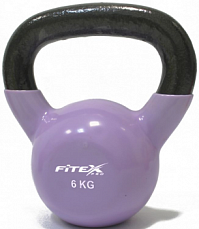 Гиря в виниловой оболочке Fitex Pro, 6 кг | sportres.ru