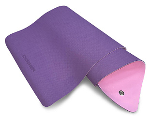 Коврик для йоги TPE 6 мм Фиолетовый Двухсторонний (с люверсами) Hasttings Digger HD22D1C-Puple | sportres.ru