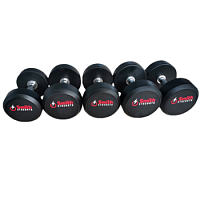 Набор обрезиненных гантелей малый ряд (10 пар) Smith Strength DB145 2,5-25 кг, с шагом 2,5 кг | sportres.ru