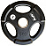 Олимпийский обрезиненный диск Aerofit 5 кг, черный матовый | sportres.ru