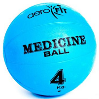 Медицинский мяч Aerofit 4 кг, синий | sportres.ru