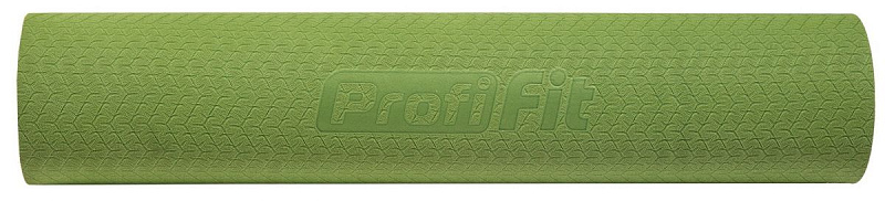 Коврик для йоги и фитнеса Profi-Fit, 6 мм, Проф (зеленый-серый) | sportres.ru фото 3