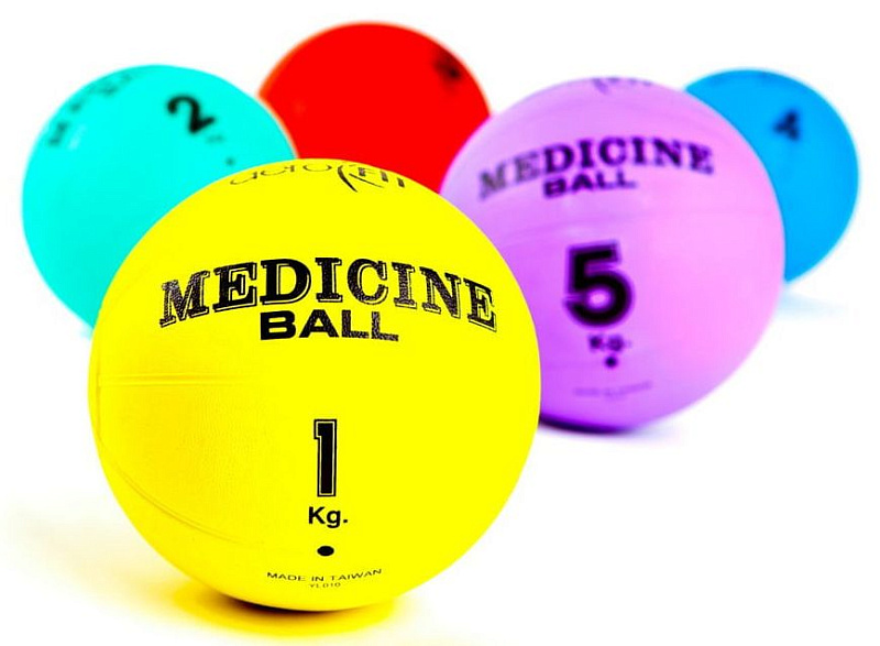 Медицинский мяч Aerofit 3 кг, красный | sportres.ru фото 2