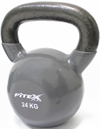 Гиря в виниловой оболочке Fitex Pro, 24 кг | sportres.ru