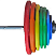 Штанга «Олимпийская» 200 кг в комплекте с цветными дисками | sportres.ru