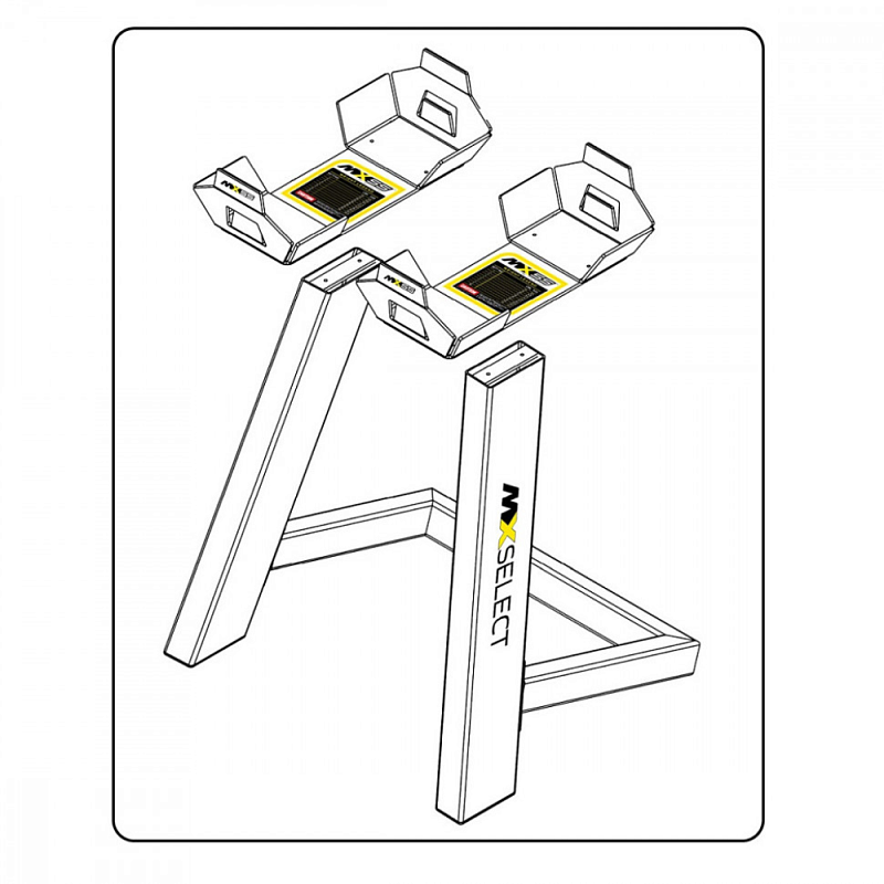 Стойка для гантелей FD Fitness MX Select MXS | sportres.ru фото 3